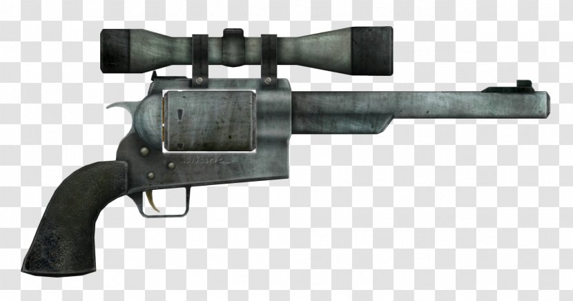 Fallout: New Vegas Fallout 4 Revolver Hunting .44 Magnum - Silhouette - Hand Gun Transparent PNG
