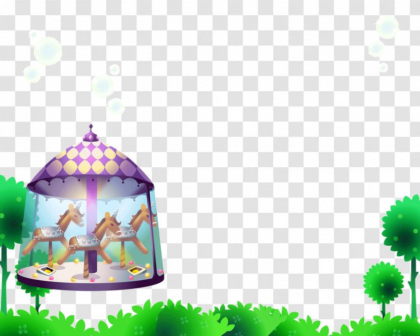 Horse Carousel Illustration - Digital Image Transparent PNG