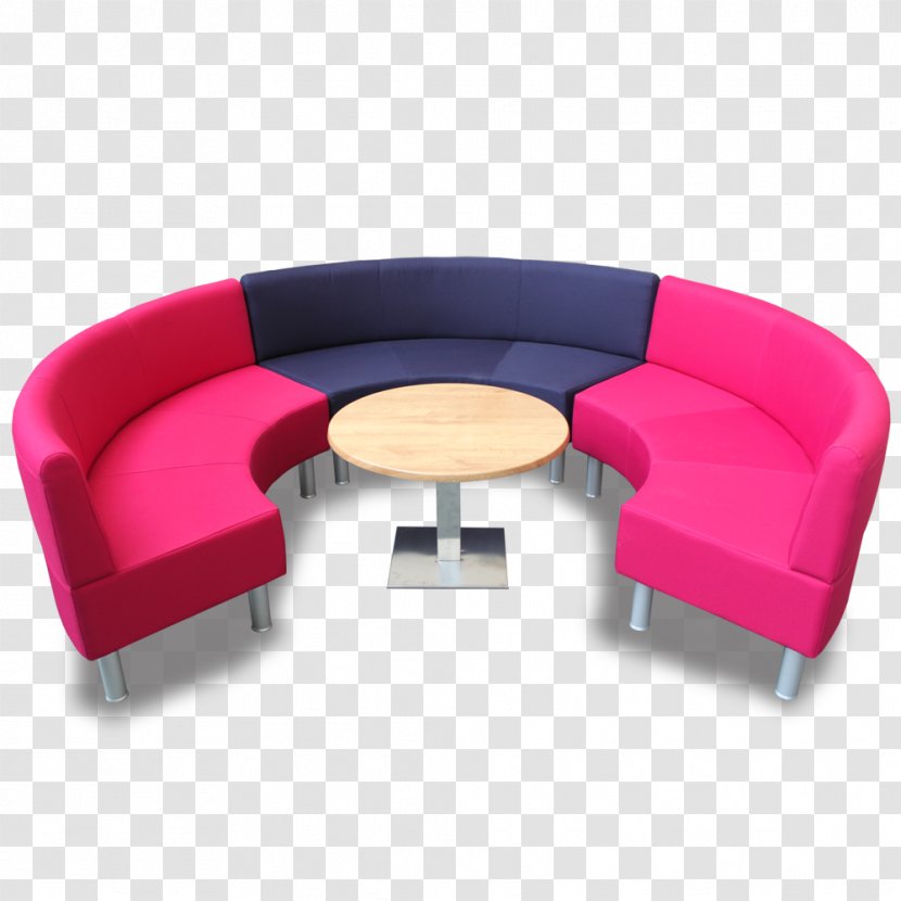 Couch Chair - Purple - Curved Bench Transparent PNG