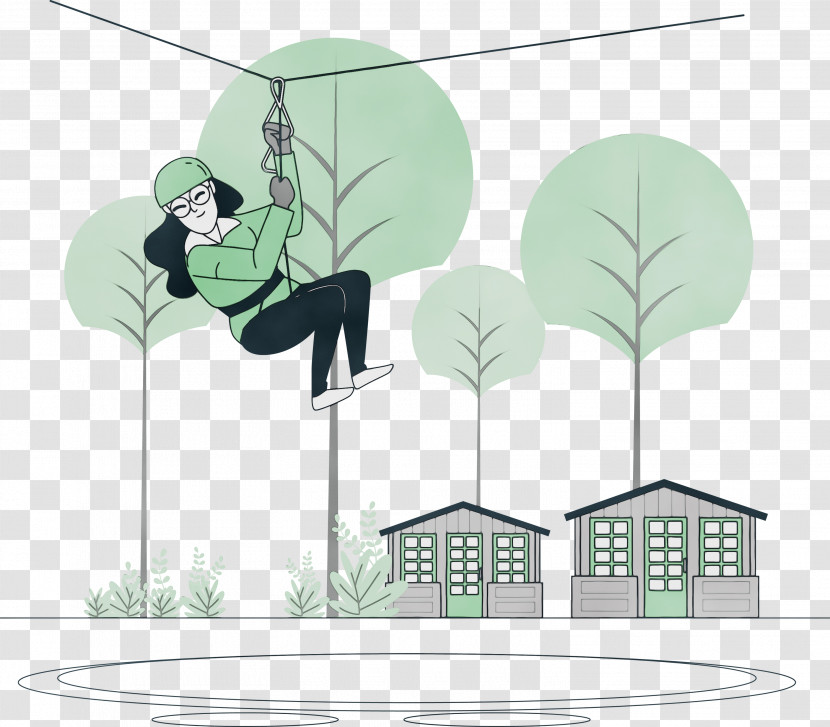 Cartoon M-tree Meter Tree Transparent PNG