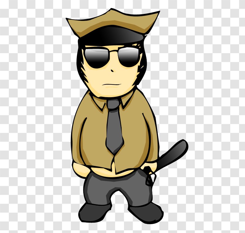 Clip Art Illustration Boy Animal Character - Animated Security Guard Transparent PNG