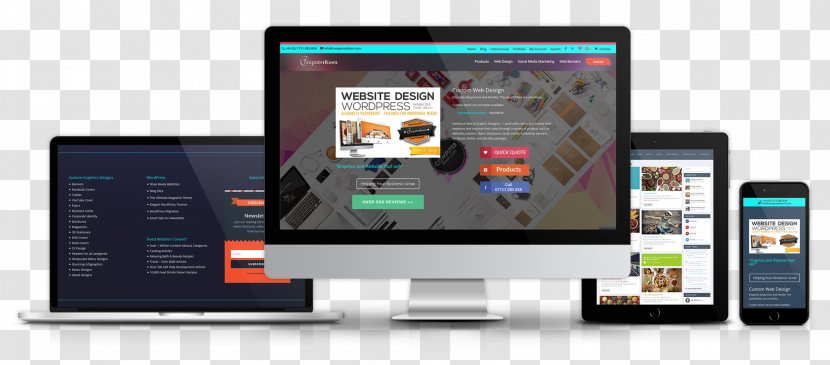 Responsive Web Design Development Page Transparent PNG