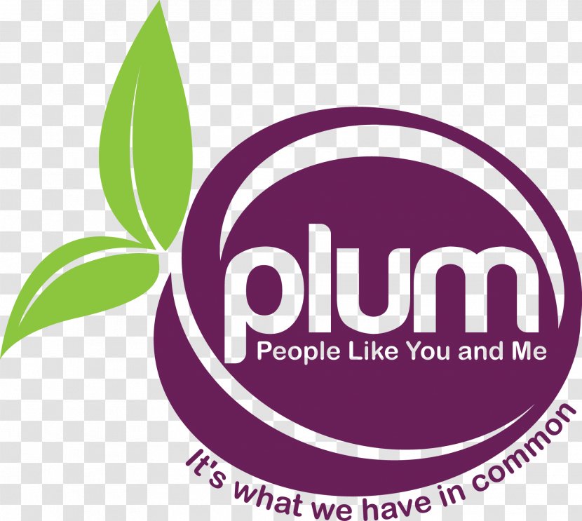 Logo Plum Brand Label - Purple Transparent PNG