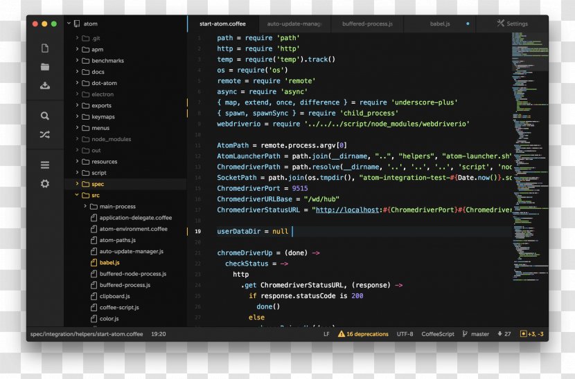 Sublime Text GitHub Markdown Screenshot Editor - Github - Title Bar Transparent PNG