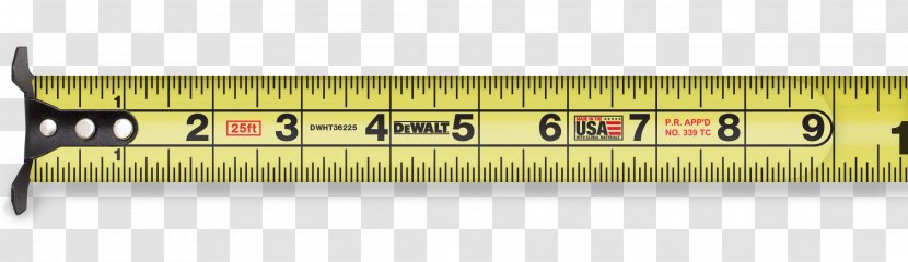 Tape Measures Measurement Stanley Hand Tools DeWalt - Measuring Instrument - Measure Transparent PNG