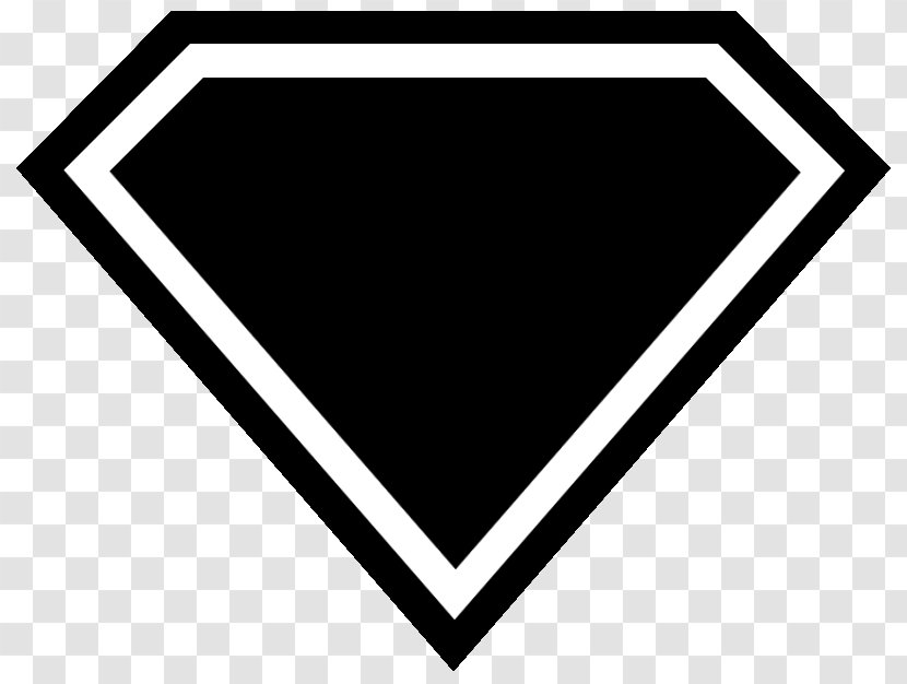 Clark Kent Superman Logo White Lantern Corps Clip Art - Black - Novice Cliparts Transparent PNG