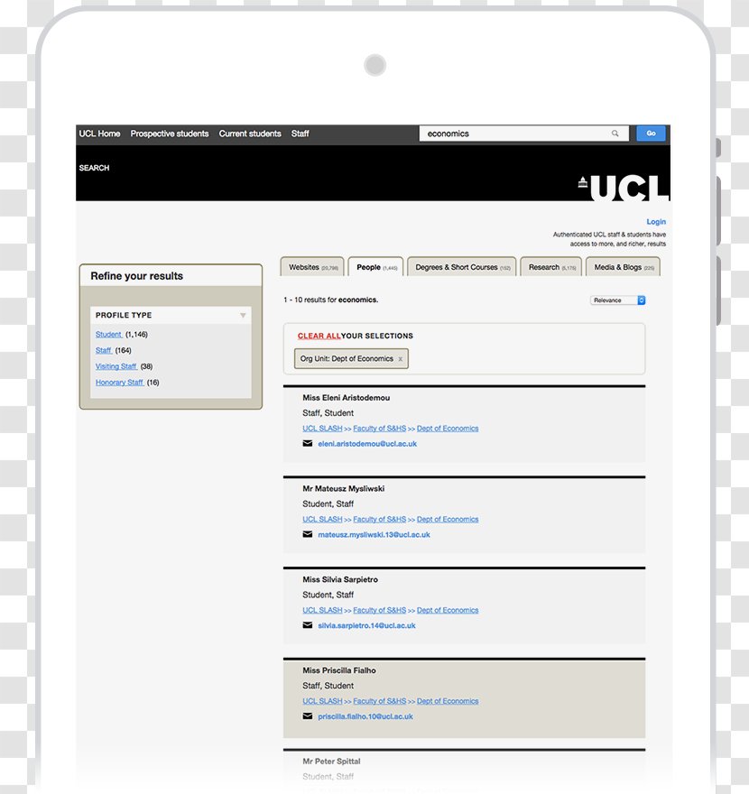 Computer Program UCL Institute Of Education Advances Web Page Multimedia - Screenshot Transparent PNG