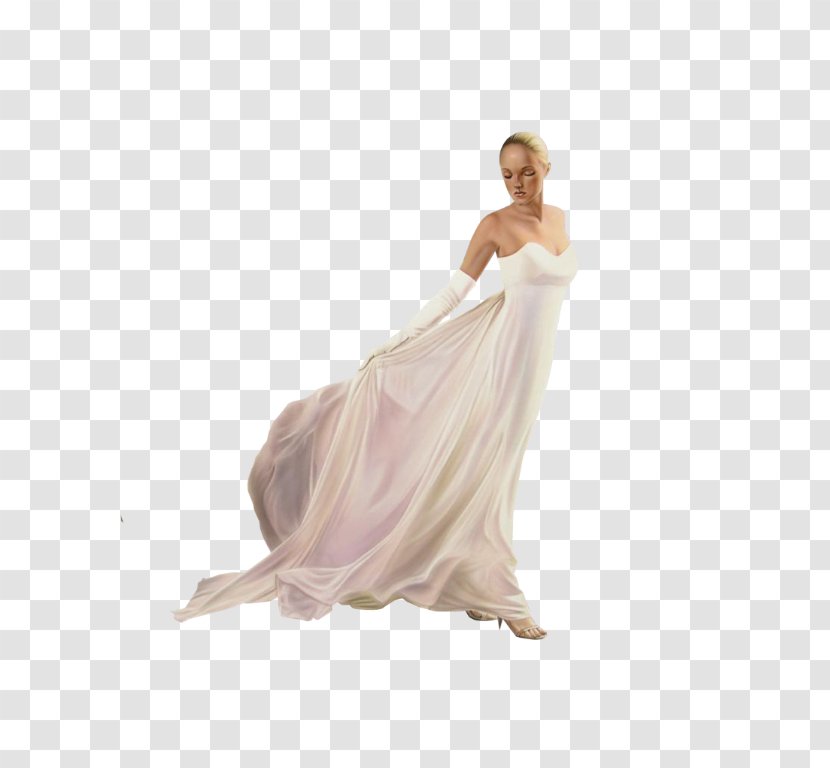 Wedding Dress Party Cocktail Shoulder - Silk Transparent PNG