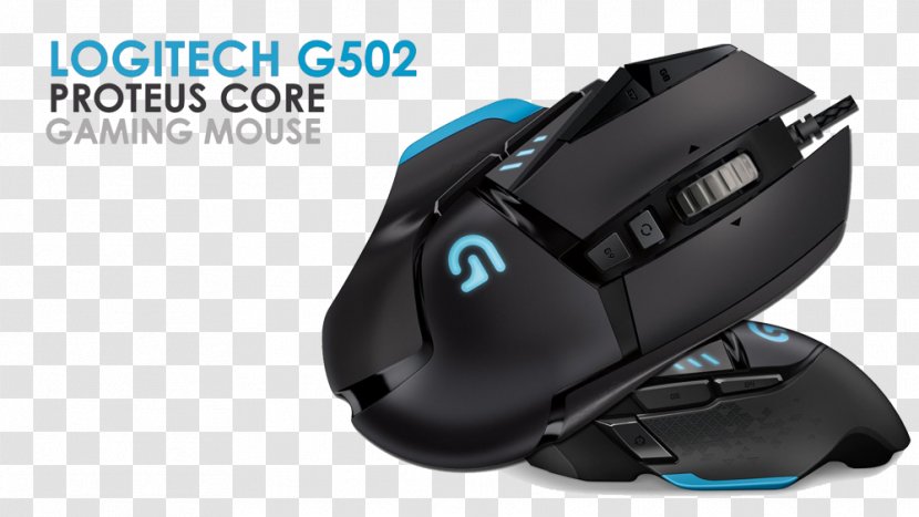 Computer Mouse Keyboard Logitech G502 Proteus Spectrum Video Game - Mats Transparent PNG