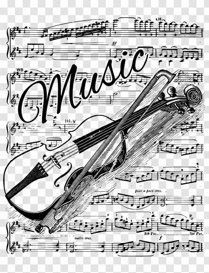 Musical Instruments Drawing Graphic Design - Frame - Creative Violin Transparent PNG