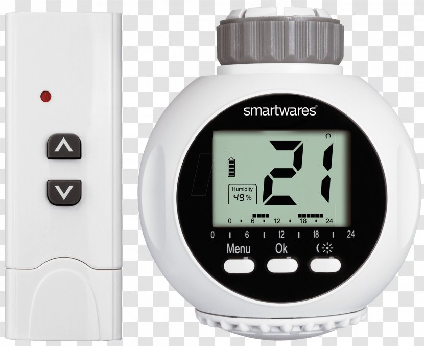 Thermostatic Radiator Valve Wireless - Heating Radiators Transparent PNG