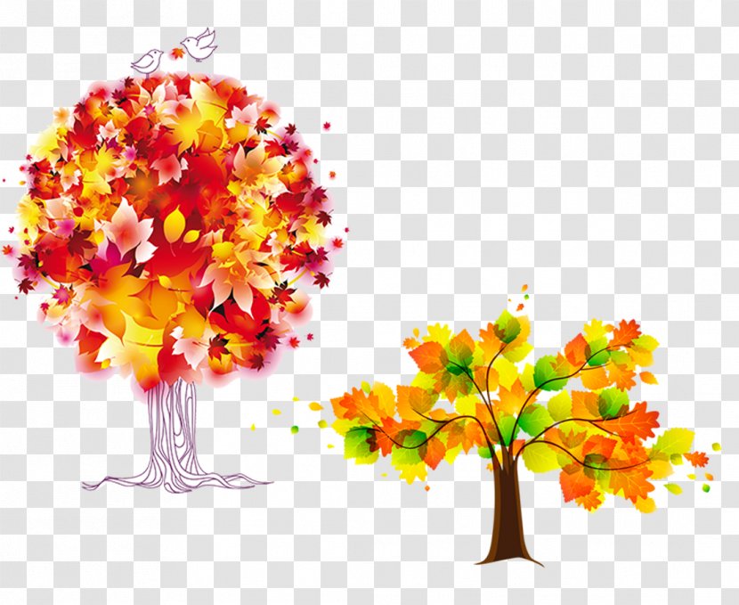 Autumn Free Content Clip Art - Leaf - Trees Material Transparent PNG