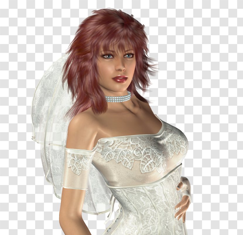 Animaatio Wedding Dress Bride - Mujeres Transparent PNG