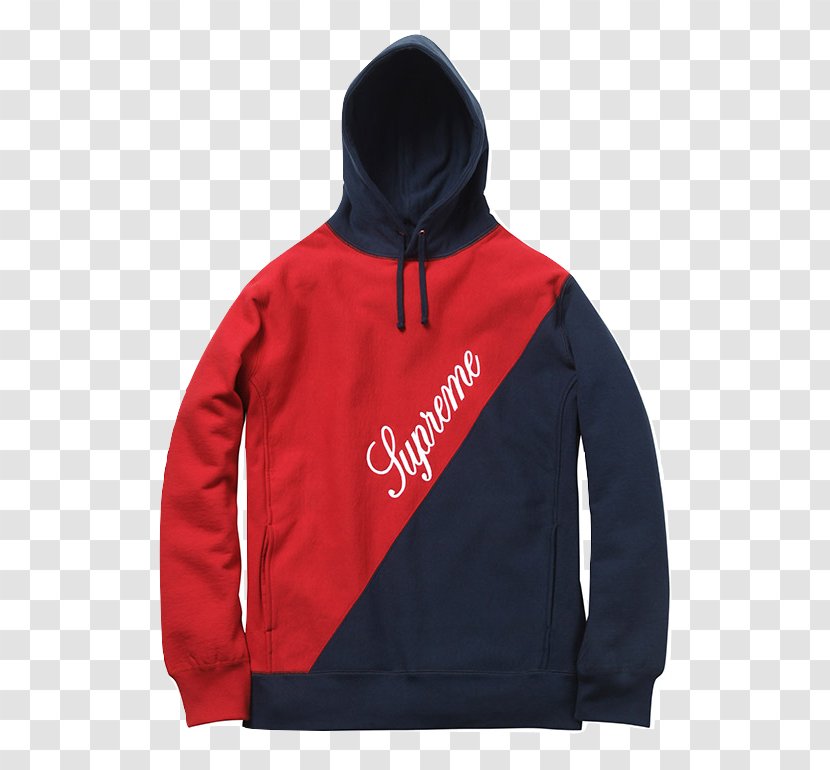 Hoodie T-shirt Supreme Streetwear - Sleeve Transparent PNG