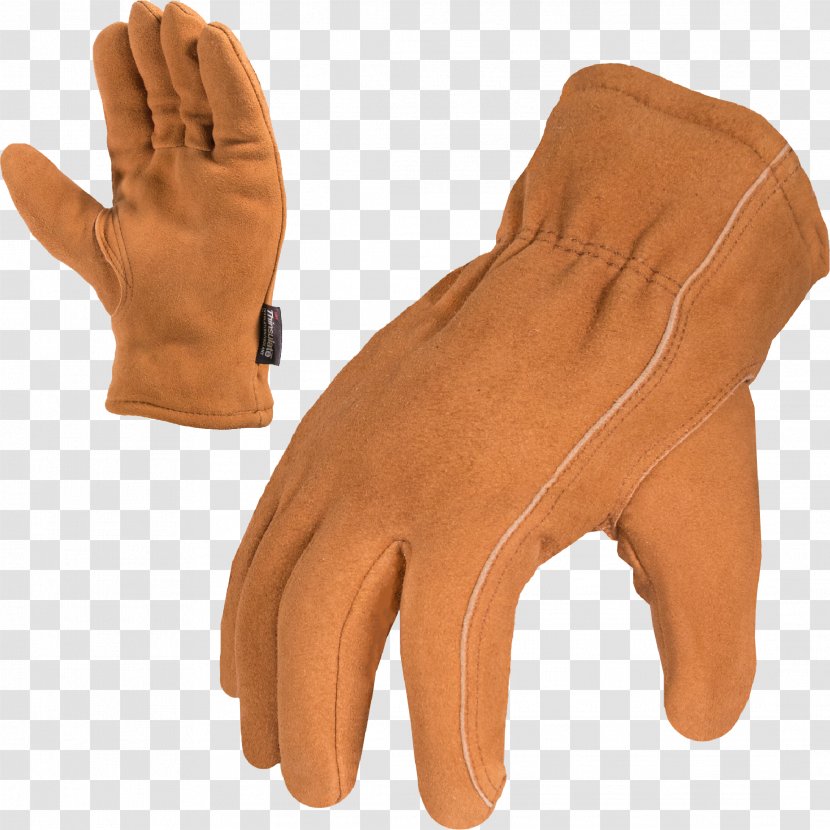 Thinsulate Glove Suede Leather Lining - Brown Transparent PNG