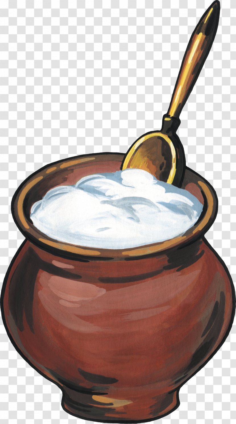 Cream Kefir Food Quark Smetana - Dairy - Milk Transparent PNG