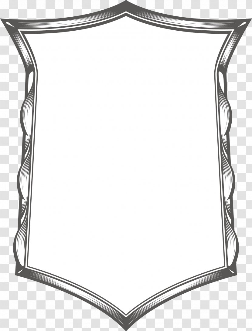 Black And White - Furniture - Vintage Vector Border Transparent PNG