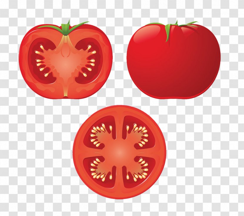 Tomato Soup Royalty-free Clip Art - Fruit - Three Tomatoes Transparent PNG
