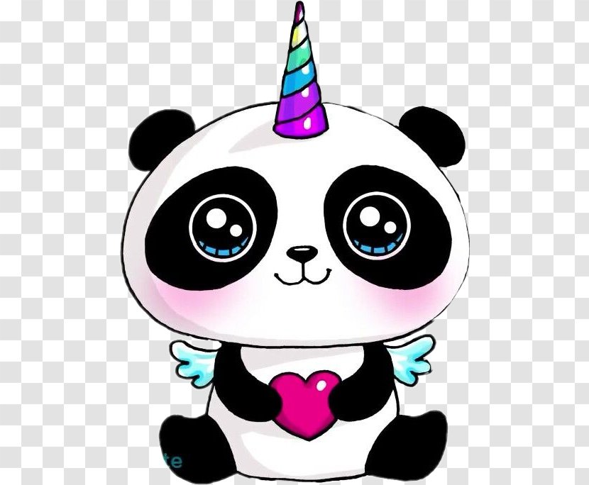 Giant Panda Drawing Cuteness Draw So Cute Pony - Party Hat - Picsart Transparent PNG