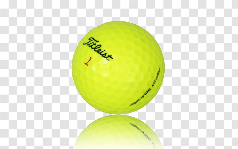 Golf Balls Titleist DT SoLo Yellow - Ball Transparent PNG