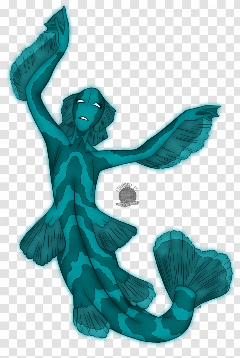 Figurine Organism Turquoise Legendary Creature - Black Mermaid Transparent PNG