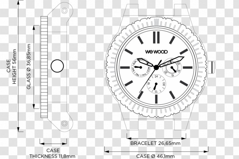 Watch Strap Clock Transparent PNG