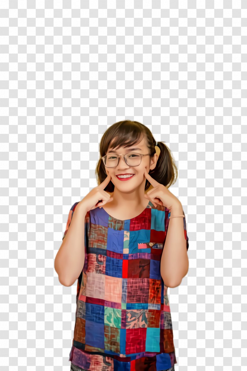 Smiling People - Visual Perception - Sleeveless Shirt Tartan Transparent PNG