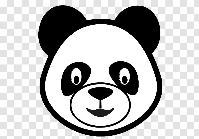 Giant Panda Bear Drawing Clip Art - Facial Expression - Vector Transparent PNG