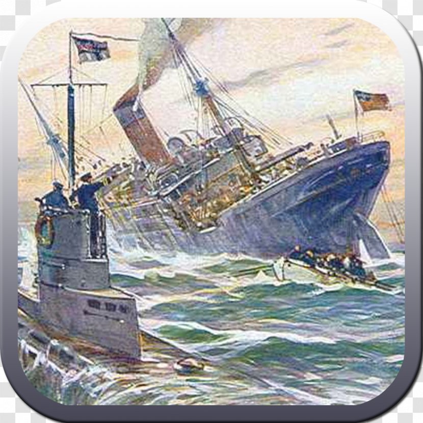 First World War United States The Diary Of A U-boat Commander Sinking RMS Lusitania - Sailing Ship Transparent PNG