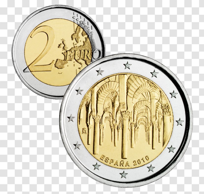 Spain Royal Mint 2 Euro Coin Transparent PNG