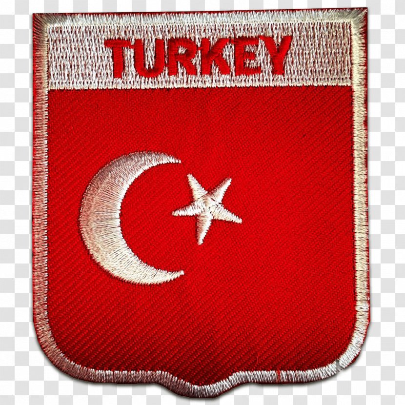 Flag Of Turkey Fahne Embroidered Patch Transparent PNG