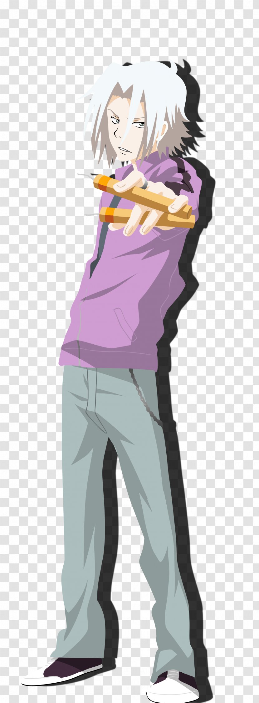 Hayato Gokudera Art Reborn! Character - Silhouette - Sailor Transparent PNG