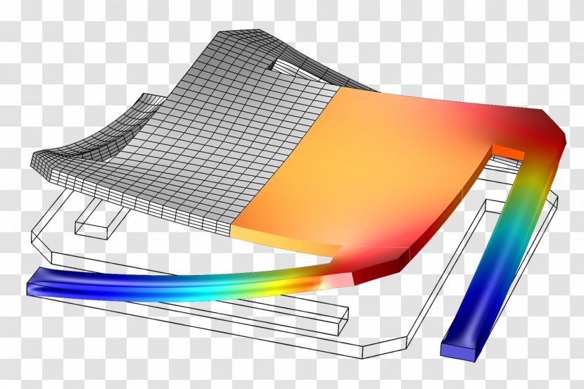 Micromirror Device Microelectromechanical Systems COMSOL Multiphysics Electrostatics MEMS Thermal Actuator - Displacement - Comsol Transparent PNG