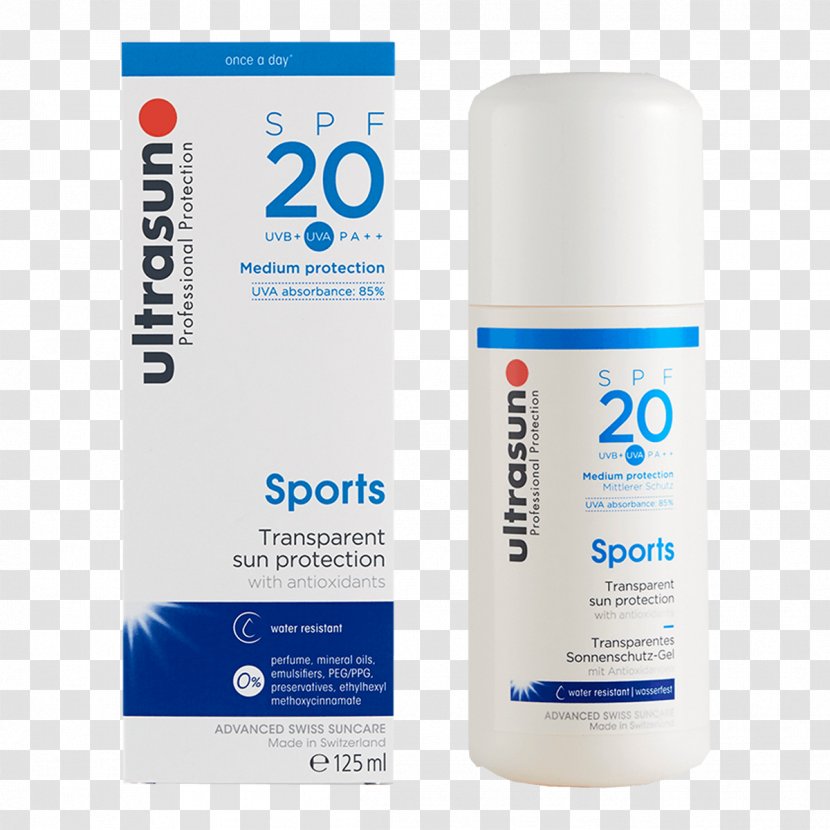 Sunscreen Lotion Ultrasun 30 SPF Family Sports Gel SPF30 200ml 400ml - Protective Transparent PNG