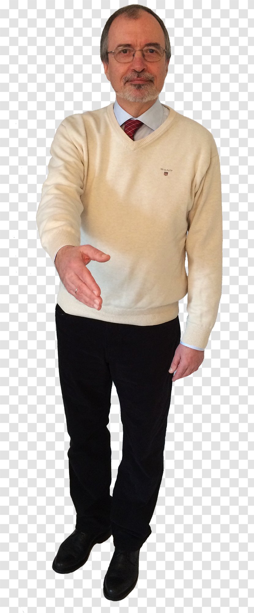 T-shirt Sweater Dress Shirt Facial Hair Shoulder - Man Transparent PNG