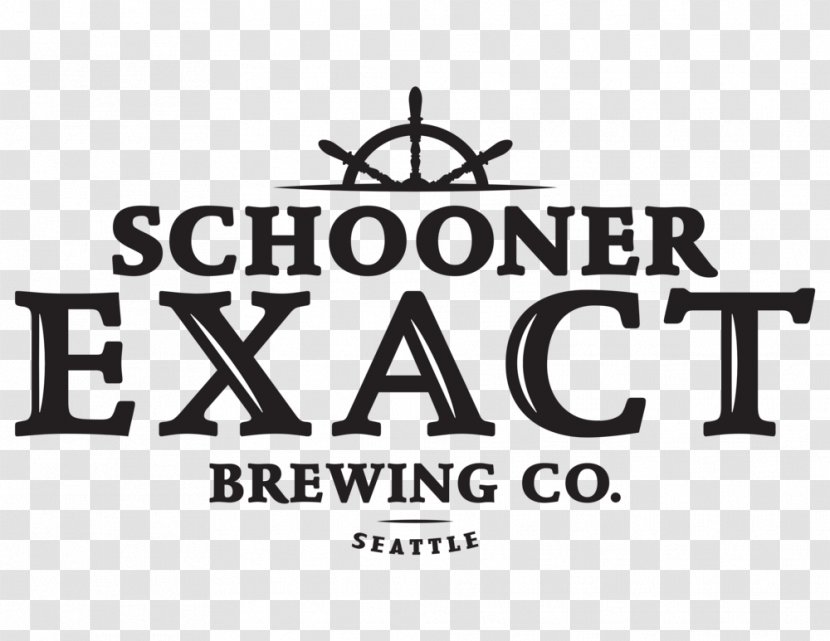 Beer Schooner Brewing Company EXACT India Pale Ale Porter - Black And White Transparent PNG