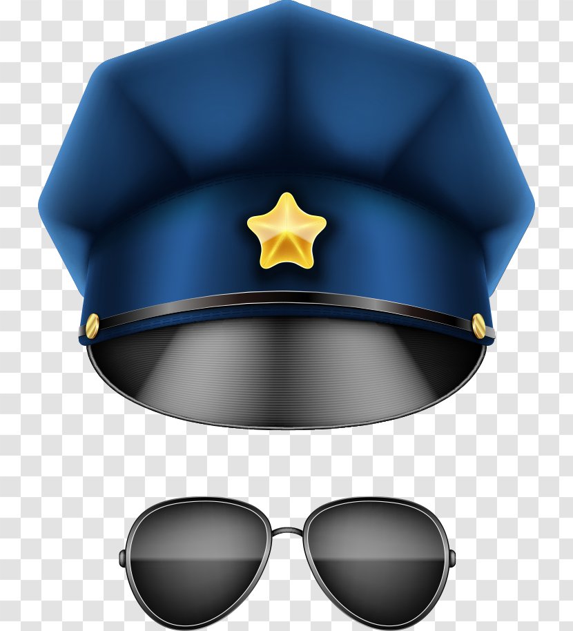 Hat Police Officer U8b66u5e3d Designer - Bowler - Vector And Sunglasses Transparent PNG