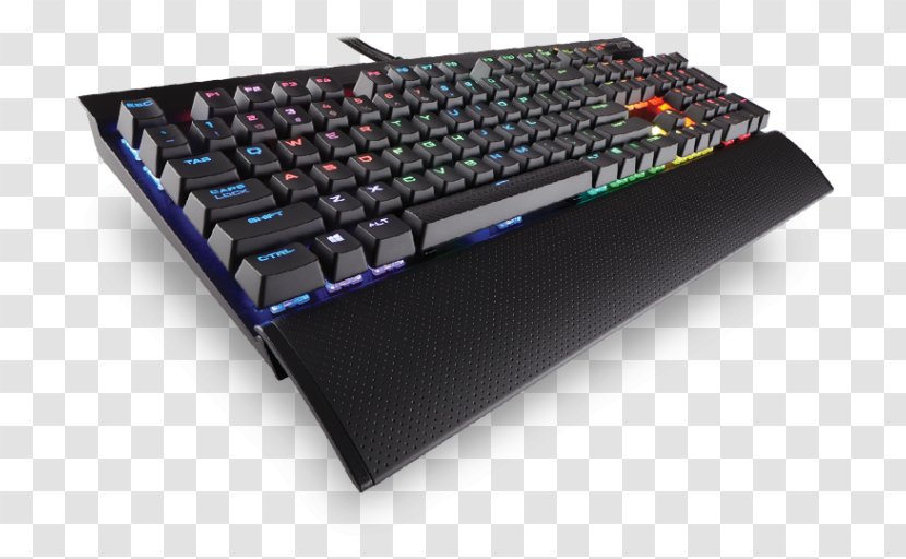 Computer Keyboard Corsair Gaming K70 LUX RGB Input Devices - Strafe - Cherry Transparent PNG