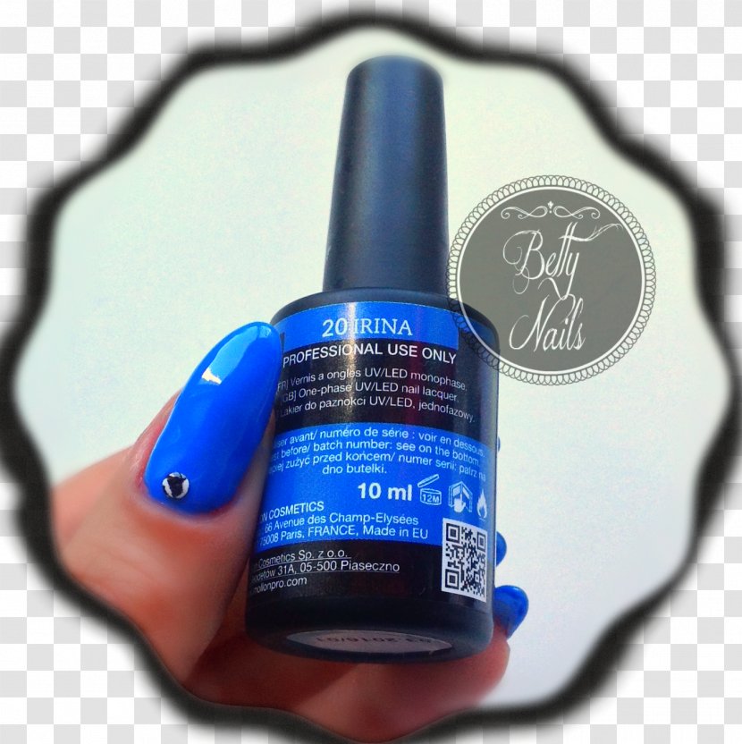 Nail Polish Electric Blue Transparent PNG