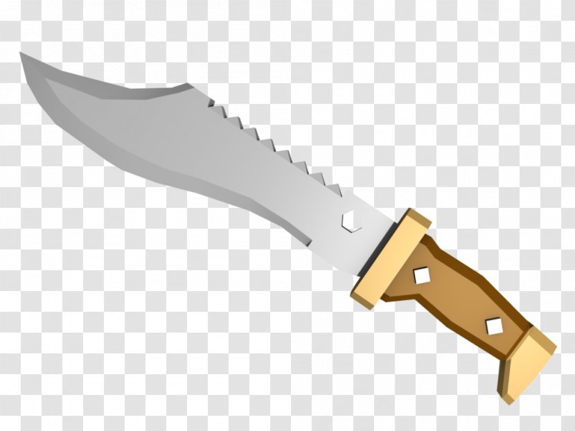 Bowie Knife Throwing Hunting & Survival Knives Art Utility - Hardware Transparent PNG