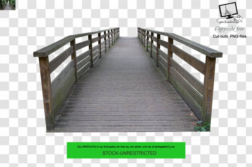 Timber Bridge Suspension Handrail Footbridge - Stairs Transparent PNG