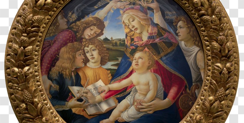 Madonna Of The Magnificat Birth Venus Primavera Adoration Magi Renaissance - Sandro Botticelli - Painting Transparent PNG