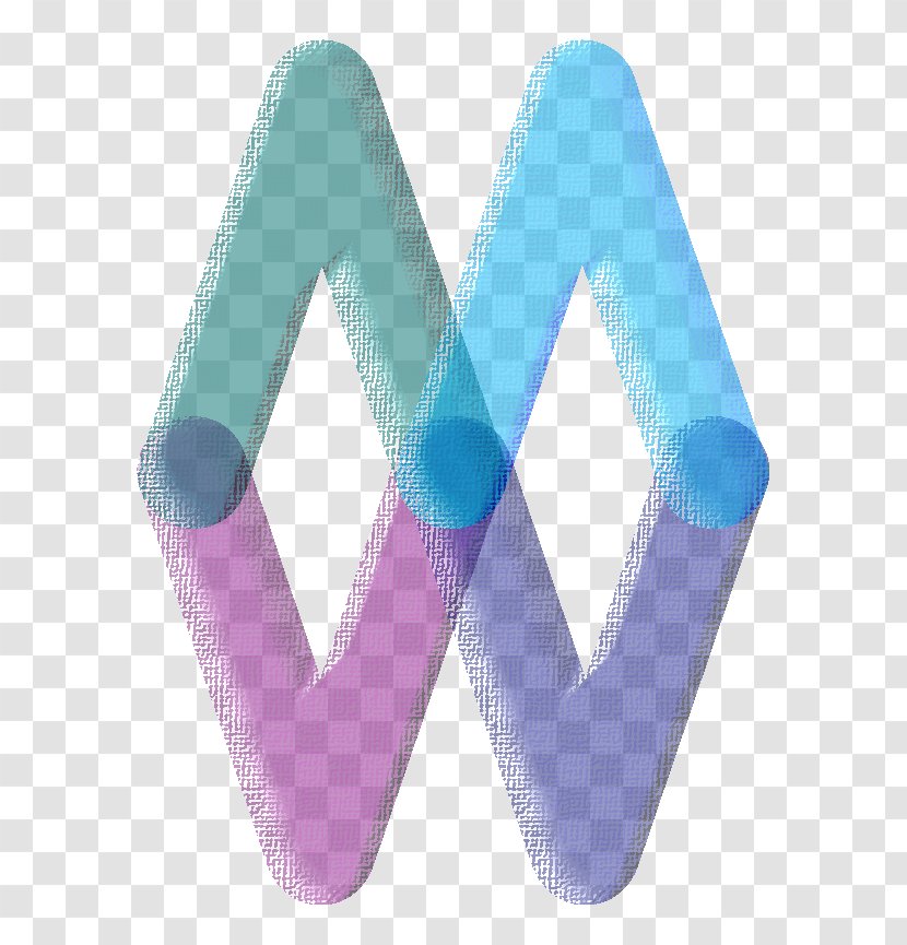 Logo Pastel Color Blue - Monogram - Shades Transparent PNG