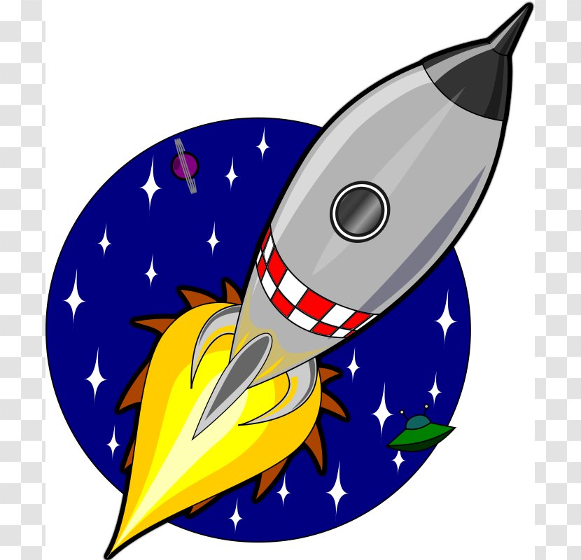 Rocket Spacecraft Animation Clip Art - Yellow - Cartoon Spaceship Pictures Transparent PNG
