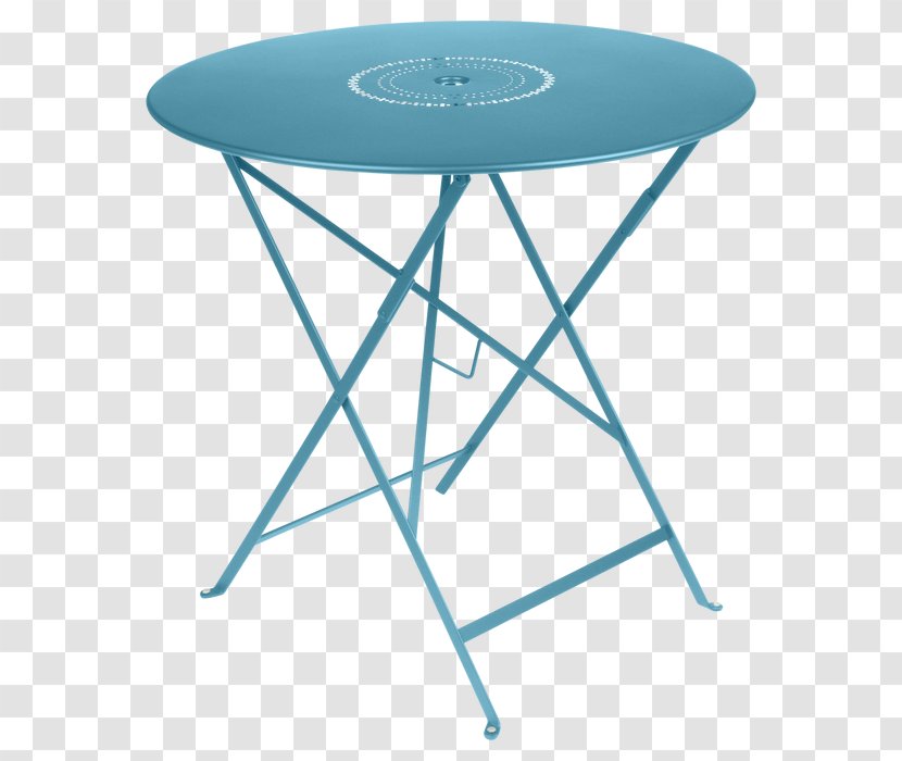Folding Tables Bistro Cafe Fermob SA - Furniture - ROUND TABLE TOP VIEW Transparent PNG