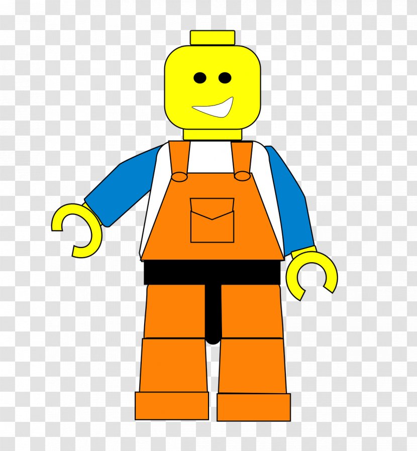 LEGO Illustration - Material - Yellow Robot Transparent PNG