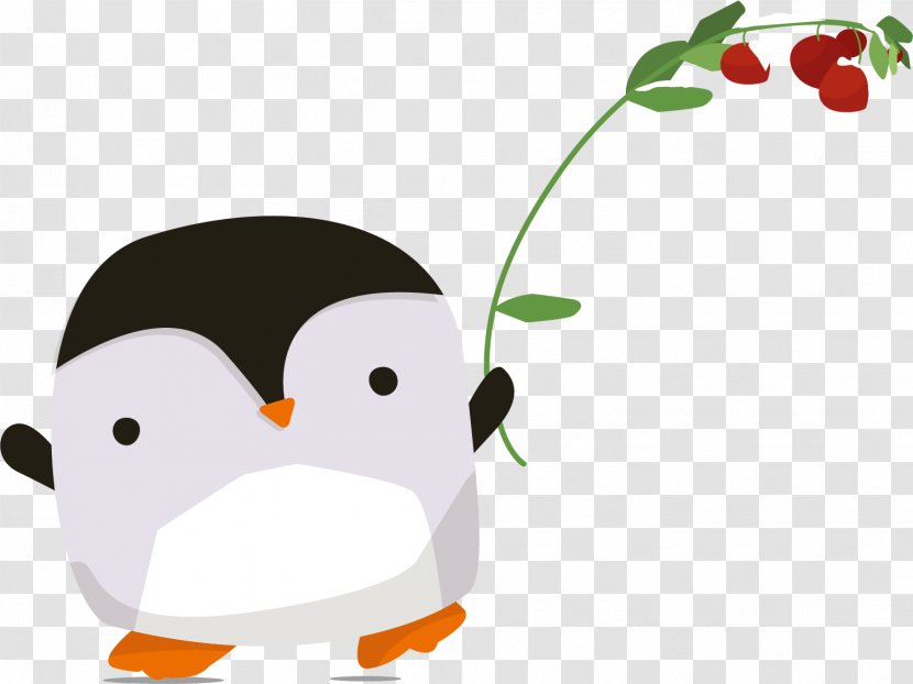 Penguin Bird Cartoon - Black Transparent PNG