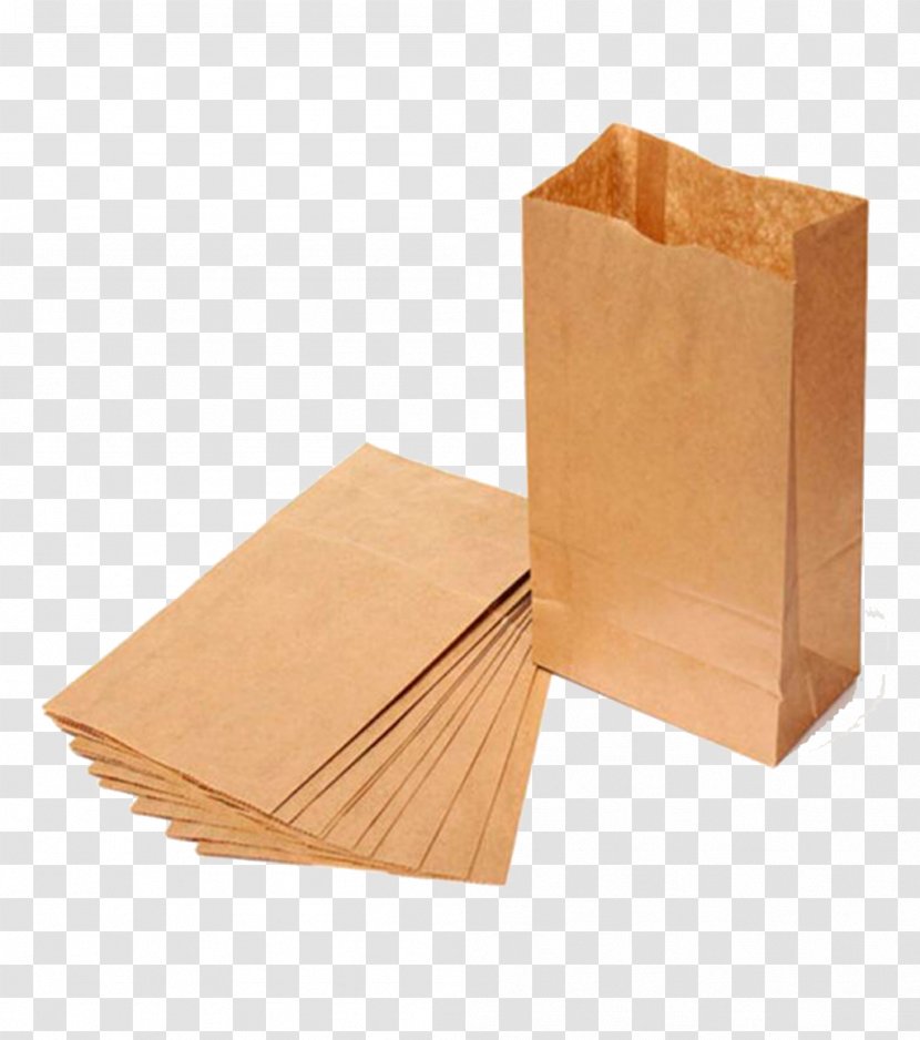 Kraft Paper Bag Lunchbox Packaging And Labeling - Box Transparent PNG