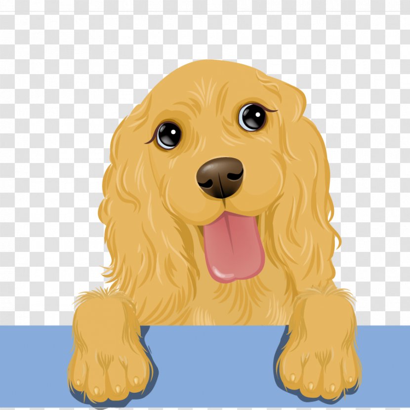 Cocker Spaniel Puppy Clip Art - Paw - Vector Animal Transparent PNG