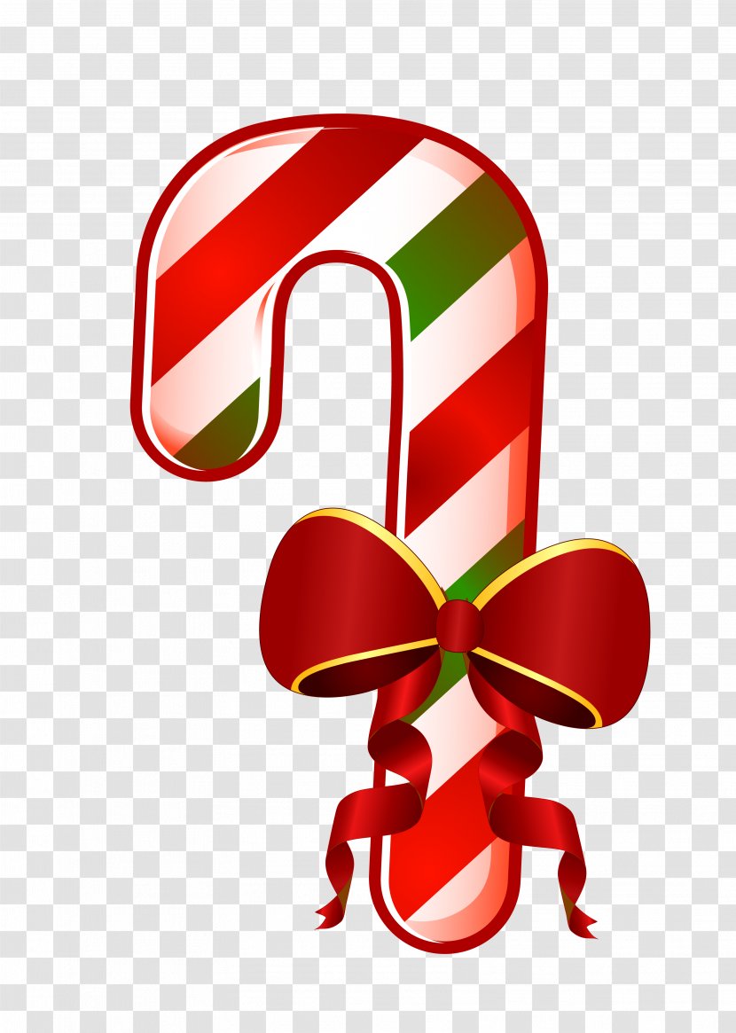 Candy Cane Christmas Walking Stick Clip Art - Symbol Transparent PNG